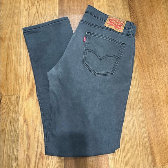 Levi’s men’s 511 grey stretch skinny jeans W 34 L 32 - Picture 5 of 9